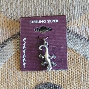 Sterling Silver Gecko Charm